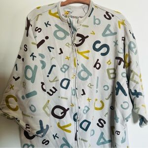 Zipadee Zip Sleep Sack Size L or 12-24 months - ABC print